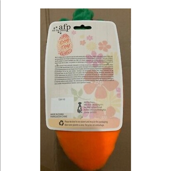 All for Paws Rabbit & Carrot Burrow Dog Toy - Picture 3 of 3